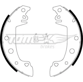 Brzdová čelist Sada brzdových čelistí TOMEX TX 21-28