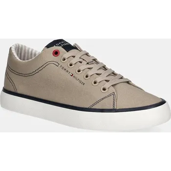 Pánská obuv Tenisky Tommy Hilfiger TH HI VULC LOW CORE ITHACA FM0FM05397 hnědá 84X, EUR 44