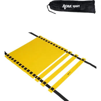 ACRA Žebřík na agility tréninkový 7m plastové příčky žluto-černý | 406886