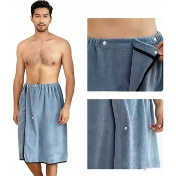 Kilt do sauny 150 x 70 cm modrý