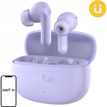 Sluchátka EARFUN AIR LIFE BEZDRÁTOVÁ BLUETOOTH SLUCHÁTKA DO UŠÍ TWS FIALOVÁ