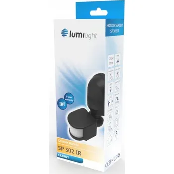 Zabezpečovací technika POVRCHOVÝ NÁSTĚNNÝ SNÍMAČ POHYBU 180° ČERNÝ SP302