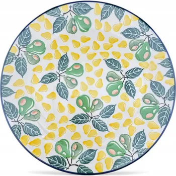 Talíř Talíř mělký jídelní 25 cm Hrušky dek. 3249X Keramika Bolesławiec
