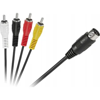 Audio kabel Kabel Lechpol KPO2796-1,8 4x RCA (cinch) - DIN 5-pin, délka 1,8 m