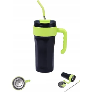 Termohrnek s brčkem, nerezová ocel, 860 ml