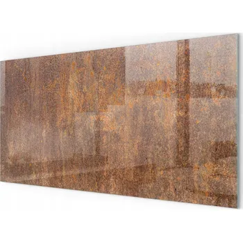 Obraz Skleněná podložka pod kamna z tvrzeného skla, textura rezavého kovu, 100x50 cm
