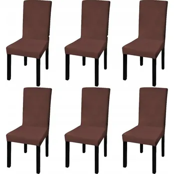 Podsedák Hnědé potahy na židle, 6 ks (výška 46-55 cm, šířka 38-45 cm)