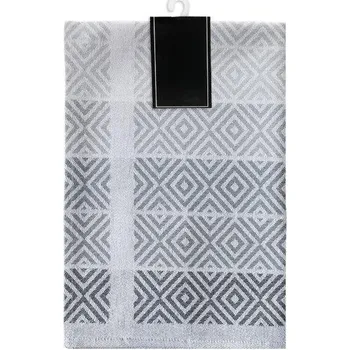 Utěrka Bavlněná kuchyňská utěrka Carino 013 40x60 cm šedá