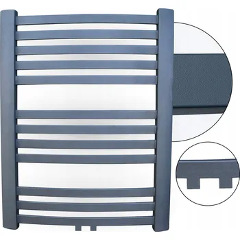 Radiátor Koupelnový radiátor vodní ADGO 237 W 580 x 480 mm modrý, šedý