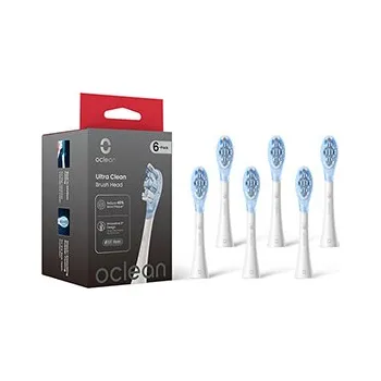 Náhradní hlavice k elektrickému kartáčku Oclean náhradní hlavice Ultra clean 6 KS X Ultra, bílé