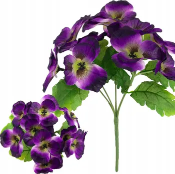 umělá květina MACHOVKY kytice macešek JARO maceška 25 cm