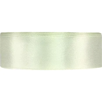 Stuha Saténová stuha oboustranná 25m x 25mm světle zelená