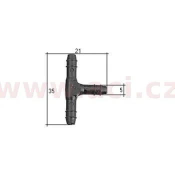 hadičková rozdvojka "T" (sada 5 ks)