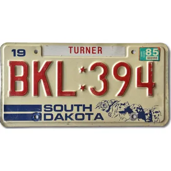 Plechová cedule Americká SPZ South Dakota Mount Rushmore BKL 394