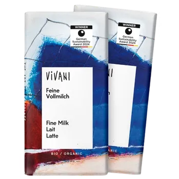 Čokoláda Vivani Mléčná čokoláda mini 12,5 g bio BIO VEGETARIAN