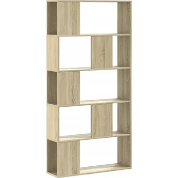 Knihovna Knihovna s přihrádkami, dřevotřísková deska, dub sonoma, 80,5x23,5x