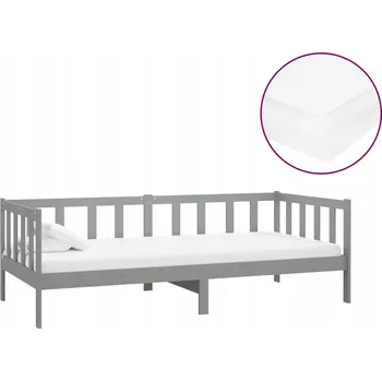 Postel Dřevěná manželská postel VidaXL 90x200 cm bílá