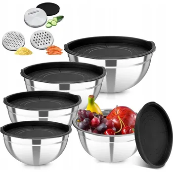 Sada kuchyňských misek misky kuchyňské v sadě, robustní a odolné, 5 ks