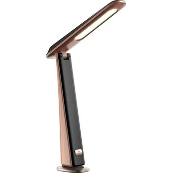 Lampička LED Stm. nab. stolní lampa TOP LED/4W/5V 1800 mAh 3000/4000/5000K hnědá/černá