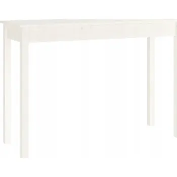 Konferenční stolek Dřevěný konzolový stolek bílý 110x40x75 cm