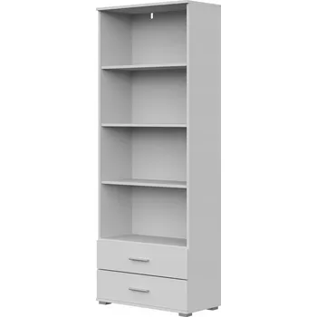 regál BÍLÝ REGÁL SE ZÁSUVKAMI, ÚZKÝ SLOUPEK, SKŘÍŇKA MATNÁ 69 FUN ST-4 180 Meble-Craft