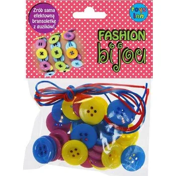 kreativní sada STNUX Náramky s knoflíky DIY + šňůrka, ve 2 barvách (STN-15-10)