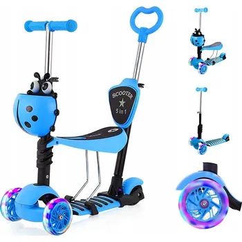 Koloběžka TŘÍKOLOVÁ BALANČNÍ KOLOBĚŽKA 5v1 Beruška LED