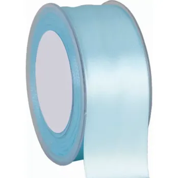 Stuha Oboustranná saténová stuha 38 mm x 25 m světle modrá