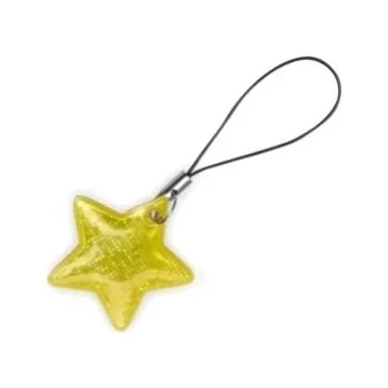 taháček reflexní na zip Hvězda žlutá