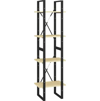 Knihovna Industriální regál z masivního borovicového dřeva 40x30x140 cm