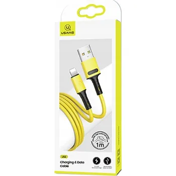Datový kabel Kabel Usams USB - Apple Lightning 1 m žlutý