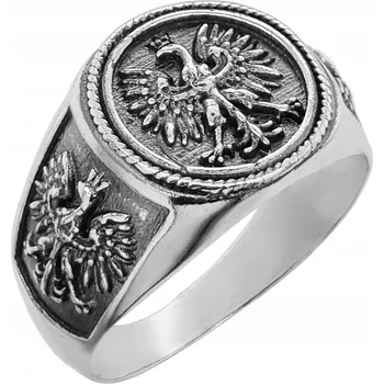 Prsten Patriotický pečetní prsten stříbro ryzost 925 Tři Orlice vel. 22