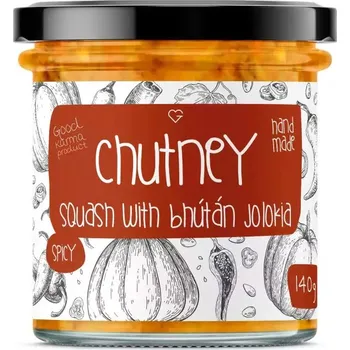 Rostlinná pomazánka GOODIE Dýňové chutney s chilli Bhut Jolokia 140 g