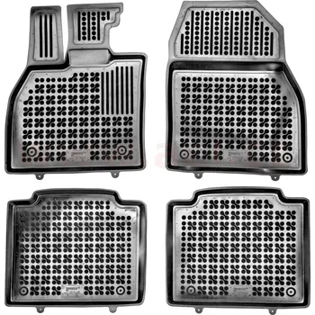 gumové koberečky černé s vyšším okrajem (elektrická verze, sada 4 ks)