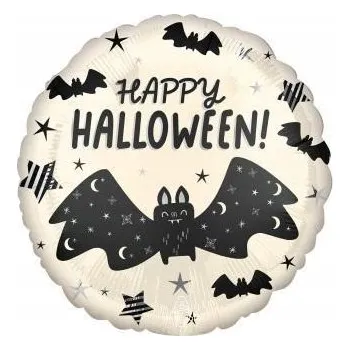 Balónek Fóliový balónek Halloween Netopýr Satin Attack, 45 cm