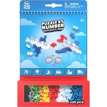 ostatní stavebnice Plus-Plus Puzzle Obrázkový sešit s předlohami - Doprava - PLUS-PLUS