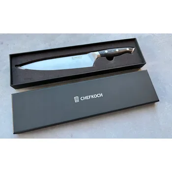 Kuchyňský nůž JAKO DÁREK NŮŽ A VIDLIČKA NA MASO PRO ŠÉFKUCHAŘE JAPONSKÁ OCEL VG-10 CHEFKOCH