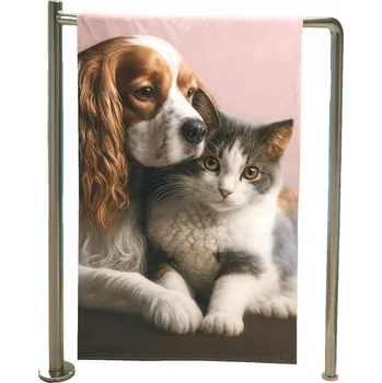 Prostěradlo Ręcznik Piesek i Kotek bawełniany 70x140 měkký a savý