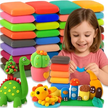 Modelovací hmota MAGICKÁ PĚNOVÁ PLASTELÍNA 36 BAREV PLASTELÍNA HMOTA MODELOVACÍ SADA XXL