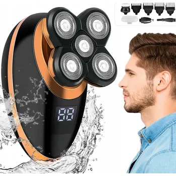 Holicí strojek Holicí Strojek pro muže 5v1 - Strojek na holení vousů, vlasů a hlavy - Zastřihovač