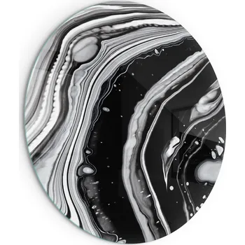 Krbová kamna Kulatá Skleněná Ochranná Deska Pod Kamna Kamna Abstraktní vlny a linie