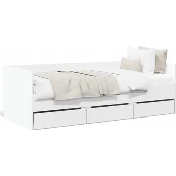 Postel Jednolůžková dřevěná postel VidaXL 90x220 cm, vícebarevná