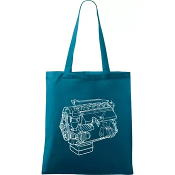 Motor T912 V3S - Taška bavlněná - 42 x 38 cm ( Petrolejová )