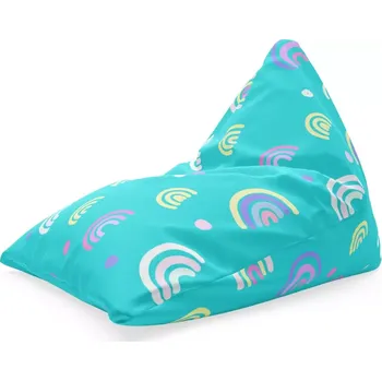 Sedací pytel Sablio Sedací vak Triangl Barevné duhy: 120 x 100 x 100 cm