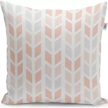 Polštář Sablio Polštář Světlé kosodélníky - 50x50 cm