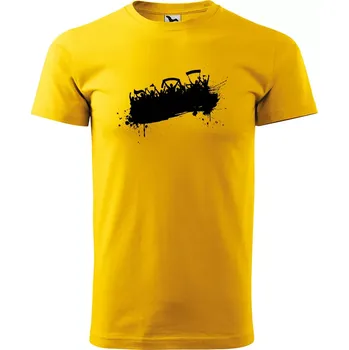 Sablio Tričko s potiskem Fanoušci - žluté 5XL