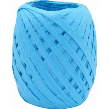 Stuha Papírová rafie 5/30 mm x 50 m tyrkysová