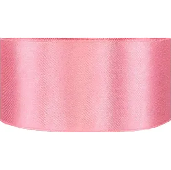 Stuha Saténová stuha oboustranná 25m x 38mm pivoňková růžová