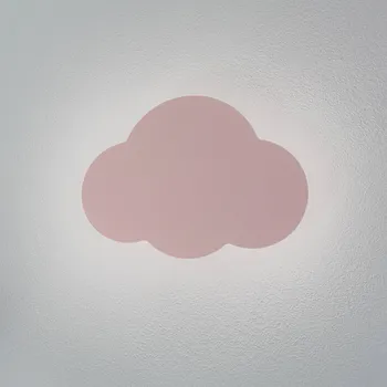 Lampička TK Lighting Nástěnné světlo Cloud, růžové, šířka 38 cm, kov, mrak, G9 růžová, bílá 2 x 8 W LED - Doprava zdarma