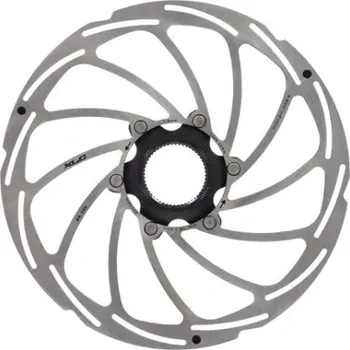 Brzda na kolo brzdový kotouč XLC BR-X86 203/1,85mm stříbrný